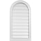 Ekena Millwork Round Top Surface Mount PVC Gable Vent: Functional, w/ 2"W x 2"P Brickmould Sill Frame, 18"W x 34"H GVPRT18X3403SF - alternate 1